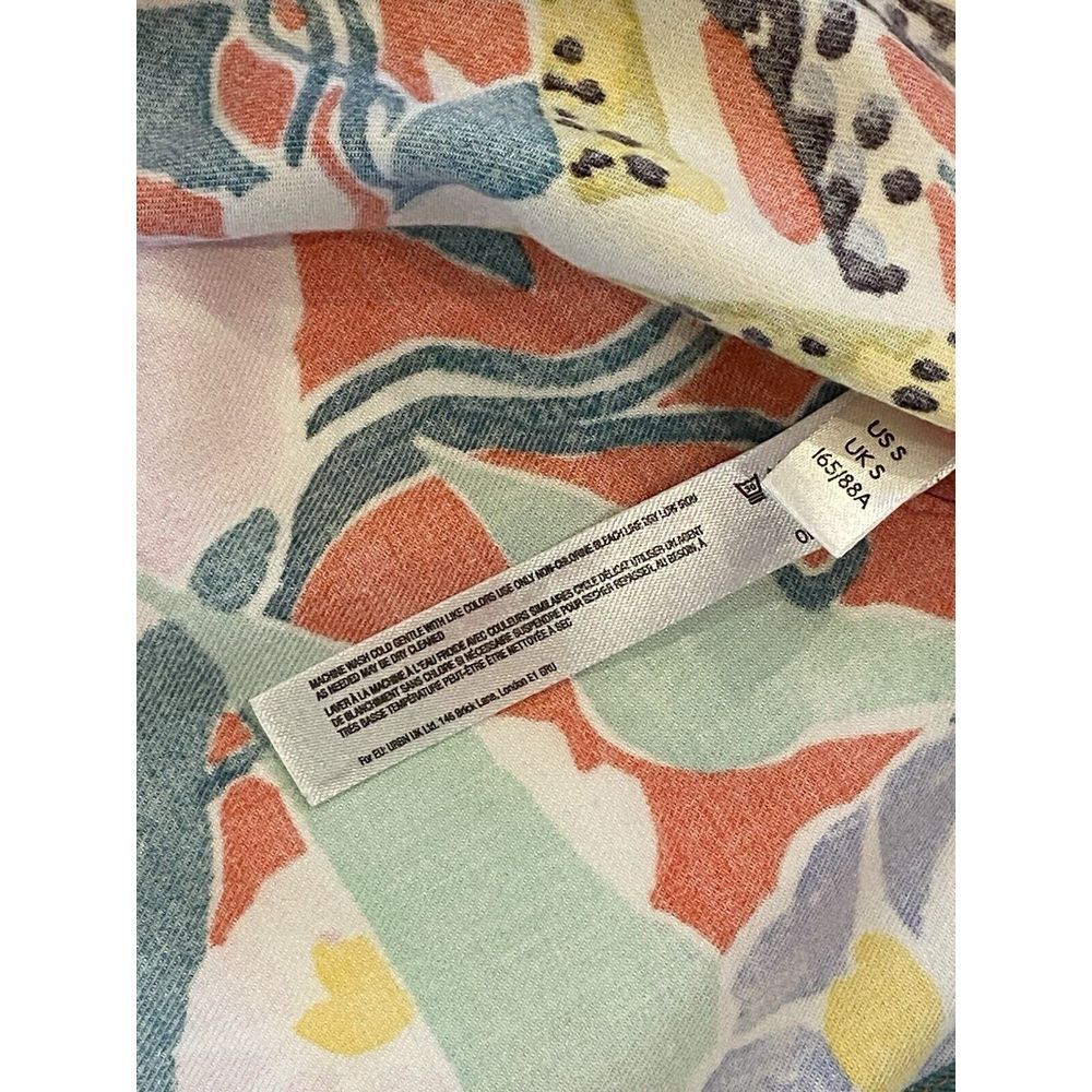 Women's Sz Small Anthropologie Lil Sire Cheetah Dreams Flannel Pajama Shirt Top - Picture 11 of 15